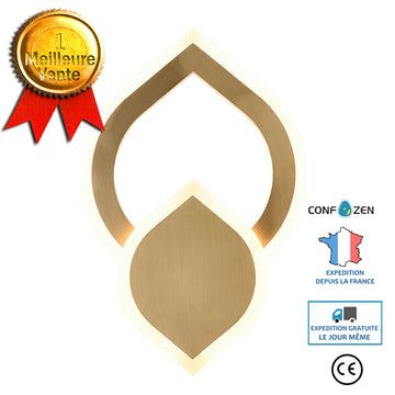Applique tout bronze Luxe léger Postmoderne Personnalité créative le salon Toile de fond TV Porche Tête de lit de chambre